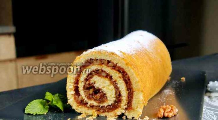 Рулет зі смаженими яблуками. Відео