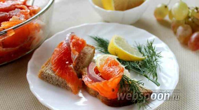 Форель домашнього засолу з цукром